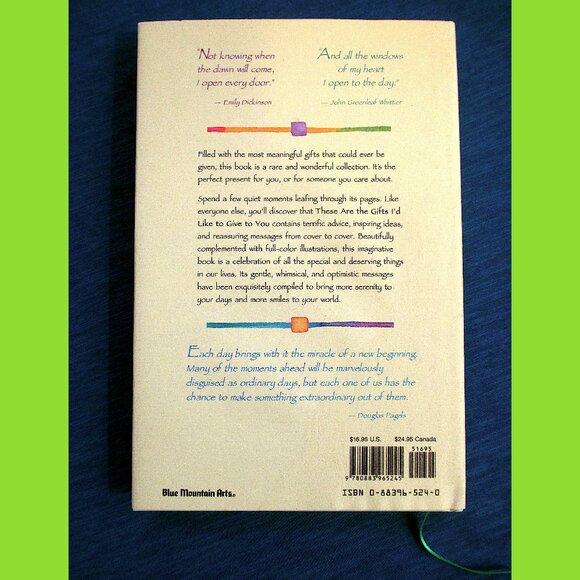 Book: These Are the Gifts I'd Like to Give to You, Edited by Douglas Pagels - Picture 15 of 15